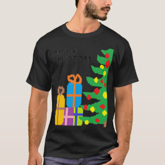 T-shirt Cadeaux de Noël Pixelliés