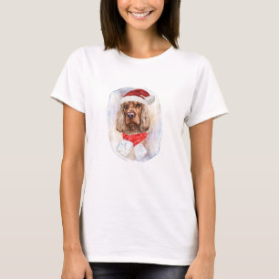 T-shirt Cadeaux de Noël pour chien English Cocker Spaniel