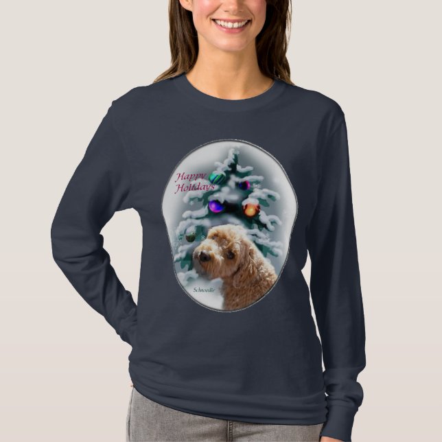 T-shirt Cadeaux de Noël Schnoodle (Devant)