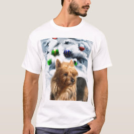 T-shirt Cadeaux de Noël Terrier australien
