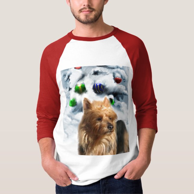 T-shirt Cadeaux de Noël Terrier australien (Devant)