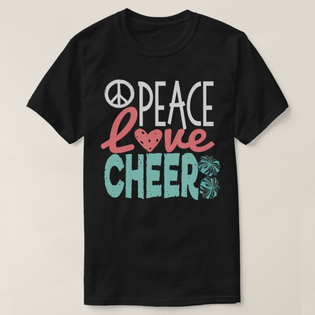 T-shirt Cadeaux de Pom-pom girl mignonnes à la cheerled (Design devant)