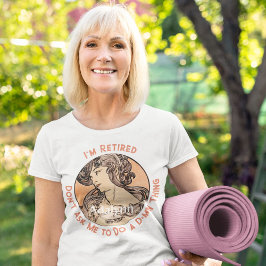 T-shirt Cadeaux de retraite Art Nouveau personnalisés pour
