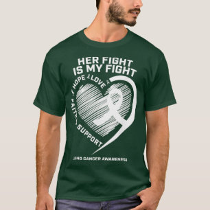 T-shirt Cadeaux de sensibilisation au cancer du poumon Gra