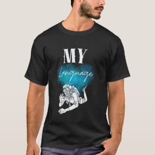 T-shirt Cadeaux de signe de main de langue de plongeur inc
