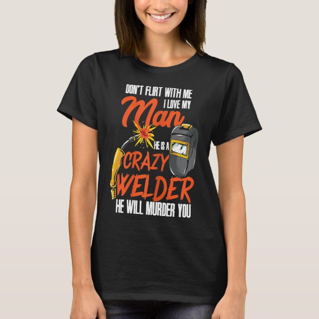 T-shirt Cadeaux de soudure pour femmes de mari de soudure  (Devant)