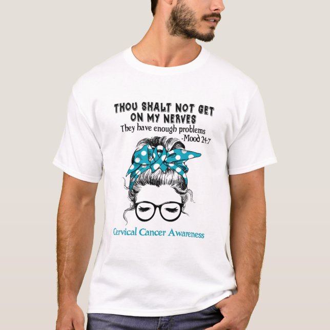 T-shirt Cadeaux de soutien au ruban de sensibilisation au  (Devant)