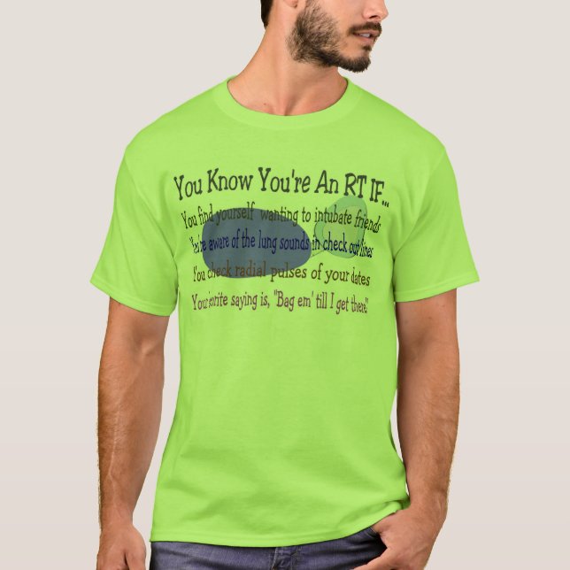 T-shirt Cadeaux de thérapeute respiratoire (Devant)