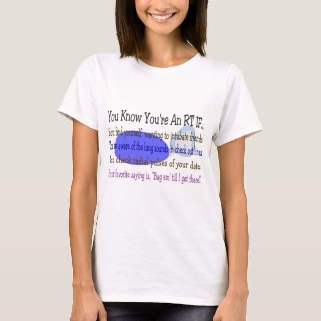 T-shirt Cadeaux de thérapeute respiratoire (Devant)