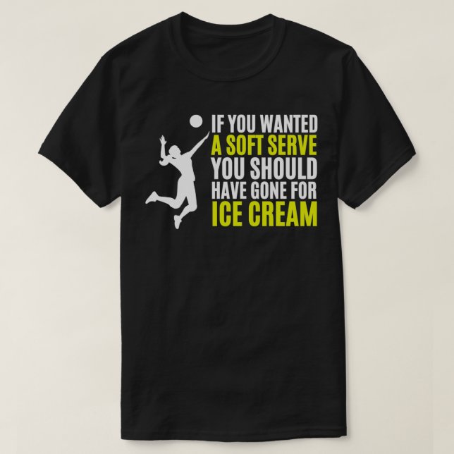 T-shirt cadeaux de volley-ball pour les filles amusant vol (Design devant)