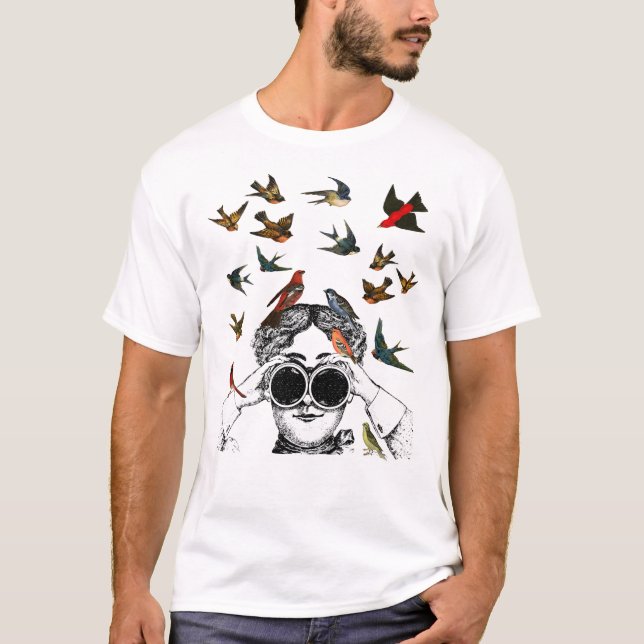 T-shirt Cadeaux d'observation des oiseaux Ornithologue Twi (Devant)