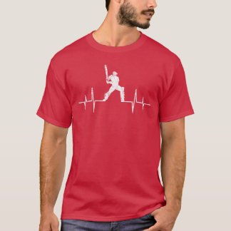T-shirt Cadeaux drôles de jeu de cricket ECG pour amateurs