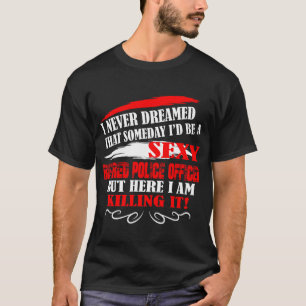 T-shirt Cadeaux drôles retirés de chemise de policier po