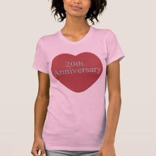 T-shirt Cadeaux du 20e anniversaire du Mariage