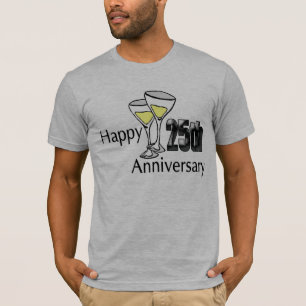 T-shirt Cadeaux du 25e anniversaire du Mariage