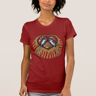 T-shirt Cadeaux du 25e anniversaire du Mariage