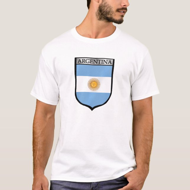 T-shirt Cadeaux du football d'Albiceleste de La d'emblème (Devant)