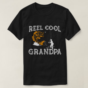 T-shirt Cadeaux frais de pêche de grand-papa de bobine