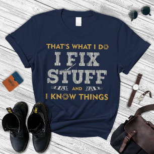 T-shirt Cadeaux Handyman, Chemise Garage, Je Corrige Des S