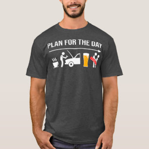 T-shirt Cadeaux Mens Pour Mécanicien Drôle Wrench Café