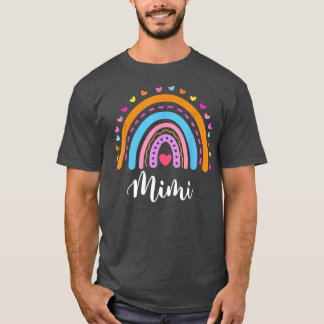 T-shirt Cadeaux Mimi Pour Grandma Cute Mimi Rainbow Mother