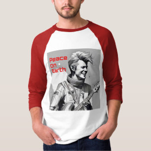 T-shirt Cadeaux Parfaits Paix Sur Terre NY Hommes Raglan C
