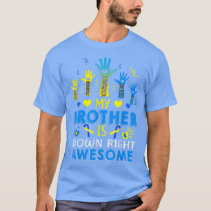T-shirt Cadeaux pour frère ou sœur avec syndrome de Down,