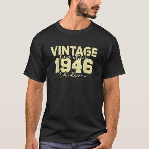 T-shirt Cadeaux pour hommes et femmes 1946 Conception vint