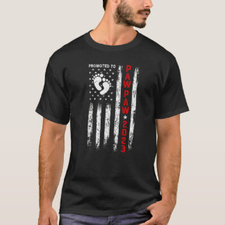 T-shirt Cadeaux Pour Hommes Promus Paw Paw 2023 Drapeau Us