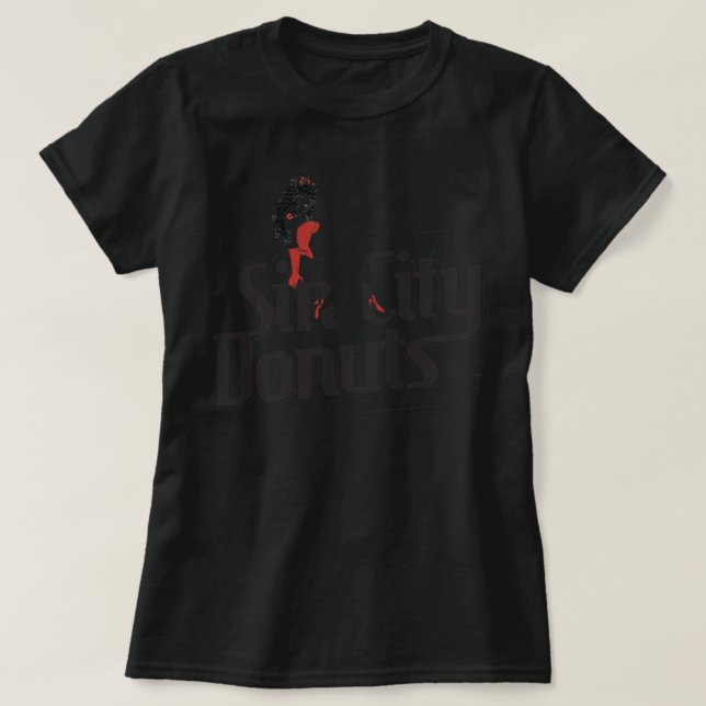 T-shirt Cadeaux Pour Hommes Sin City Donuts Jersey Short S (Design devant)