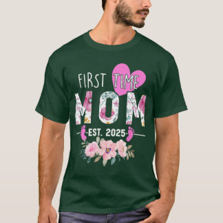 T-shirt Cadeaux pour maman pour la première fois 2025 Nouv