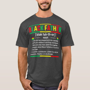 T-shirt Cadeaux pour papa noir signification histoire des 