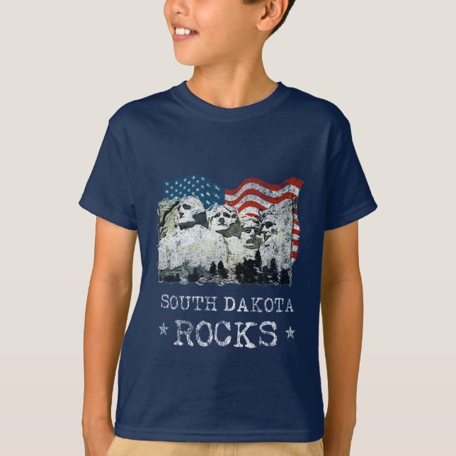 T-shirt Cadeaux Souvenir du Dakota du Sud Mt. Rushmore (Devant)