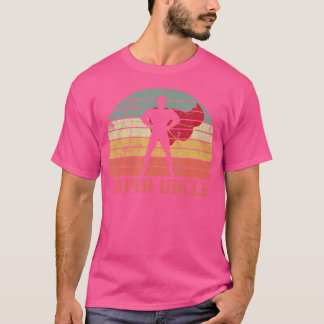 T-shirt Cadeaux Super Oncle Sunset vintage - Oncle