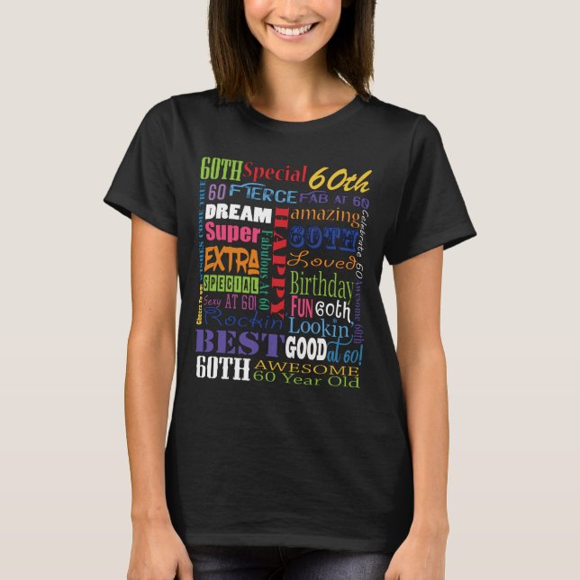 T-shirt Cadeaux Uniques Et Spéciaux De Fête Du 60E Anniver (Devant)