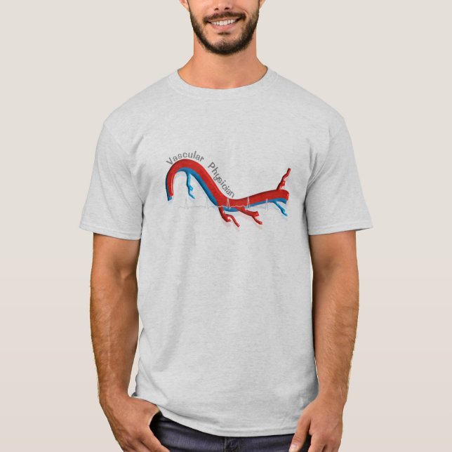 T-shirt Cadeaux vasculaires uniques de médecin (Devant)