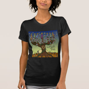 T-shirt Cadeaux Vêtements Judaica L'shanah Tovah Arbre de