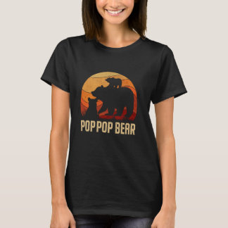 T-shirt Cadeaux Vintage Pop Pop Bear pour la fête des père