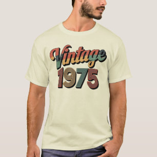 T-shirt Cadeaux vintages 1975 50e anniversaire Cadeaux 50