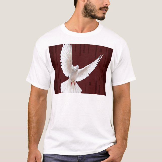 T-shirt Cadeaux volants de couleur de chocolat de colombe (Devant)