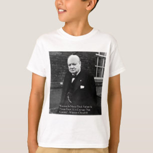 T-shirt Cadeaux Winston Churchill "Le Succès n'est jamais