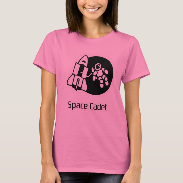 T-shirt Cadet de l'espace Motif Cravate rose Tee - shirt t (Devant)