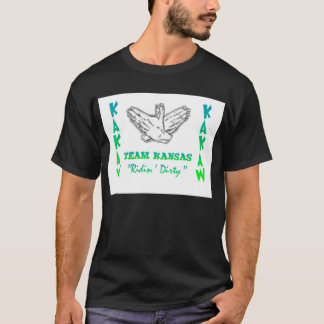 T-shirt Cadet du Kansas luttant la chemise de KaKaw
