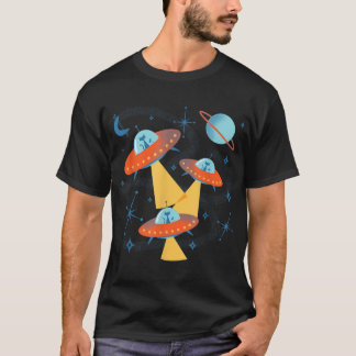 T-shirt Cadets de l'Âge Atomique Chats en Sauce Volante Ré