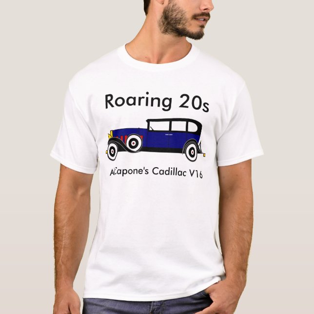 T-shirt Cadillac 16 V d'Al Capone - Années folles (Devant)