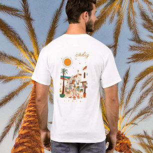 T-shirt Càdiz ville de Cadiz Andalousie Espagne ville blan