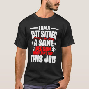 T-shirt Cadre Animal Humour Pour Garde De Chat Soins Aux A