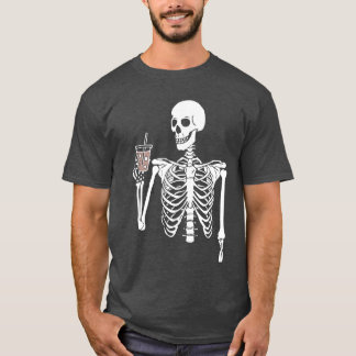 T-shirt Cadre cool tenant des lunettes de fête sur Hallowe