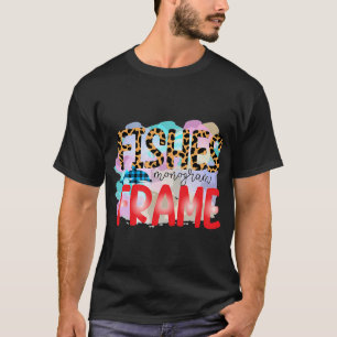 T-shirt Cadre de monogramme de poissons