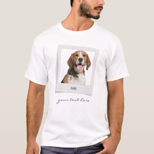 T-shirt Cadre photo d'anniversaire Beagle personnalisé